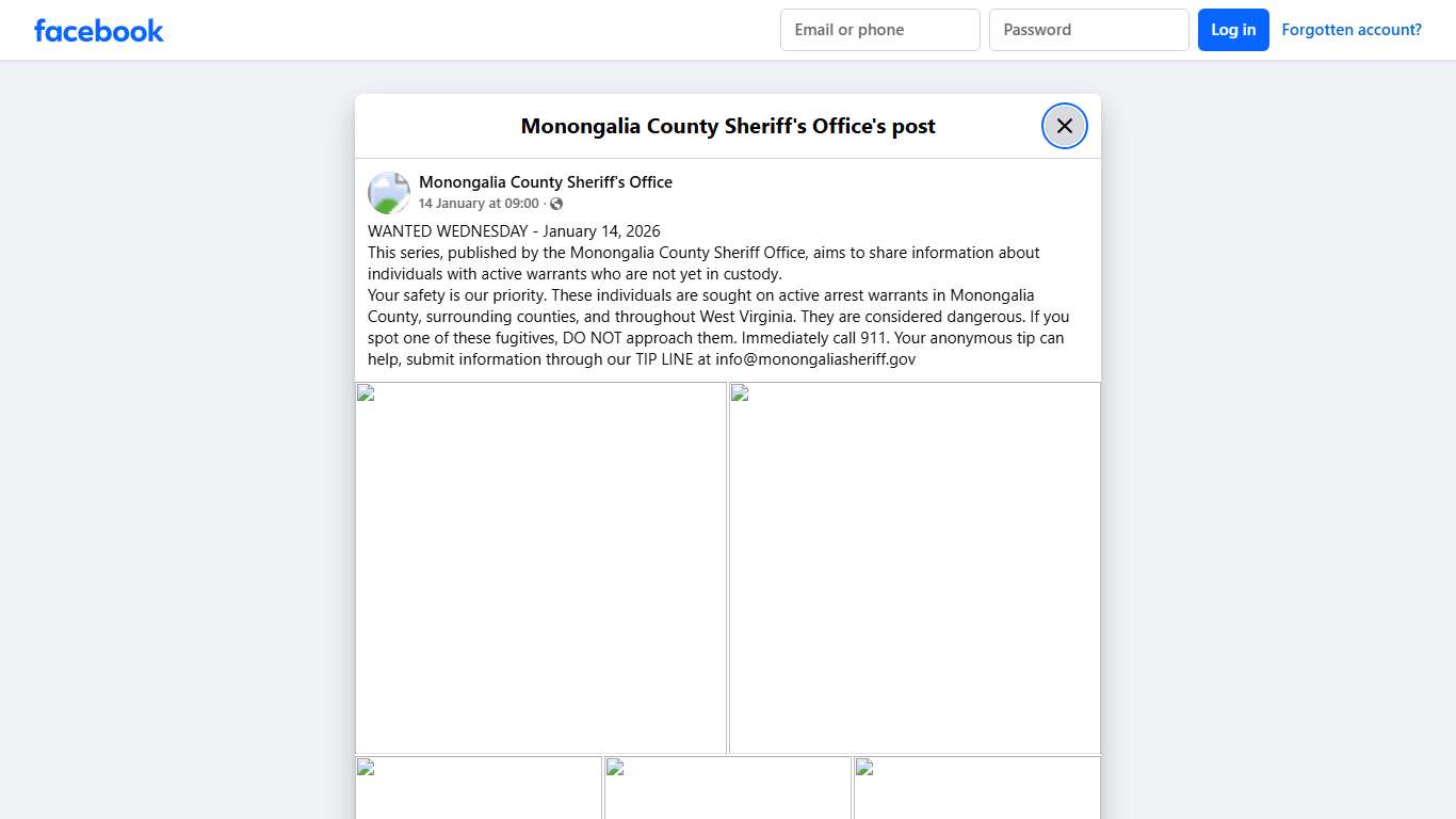 WANTED WEDNESDAY -... - Monongalia County Sheriff's Office Facebook