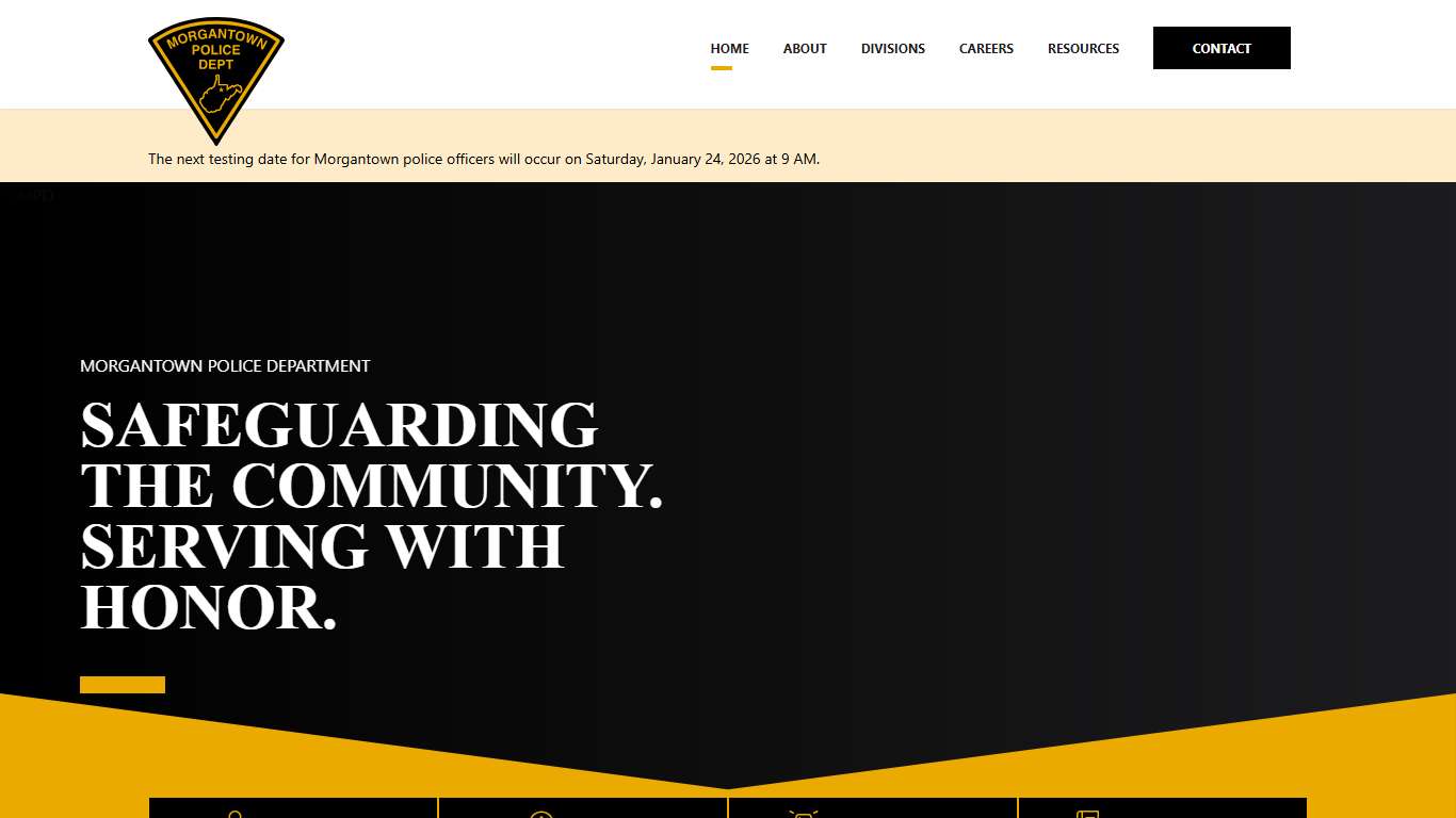 Safeguarding the community. Serving with honor. Morgantown Police Department